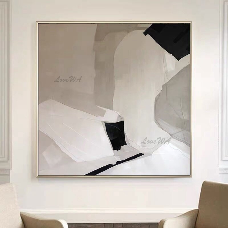 Абстрактная монохромная картина. Фото с сайта Aliexpress