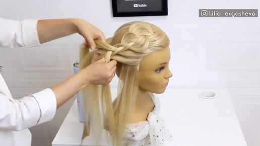 Стрижка на волосах средней длины с использованием ученических расчесок Y.S.Park