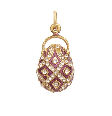 Пасхальное яйцо подвеска в стиле Фаберже