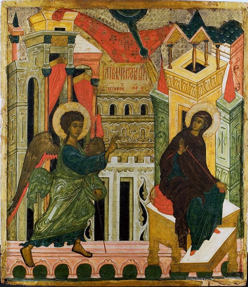 Благовещение икона Андрея Рублева