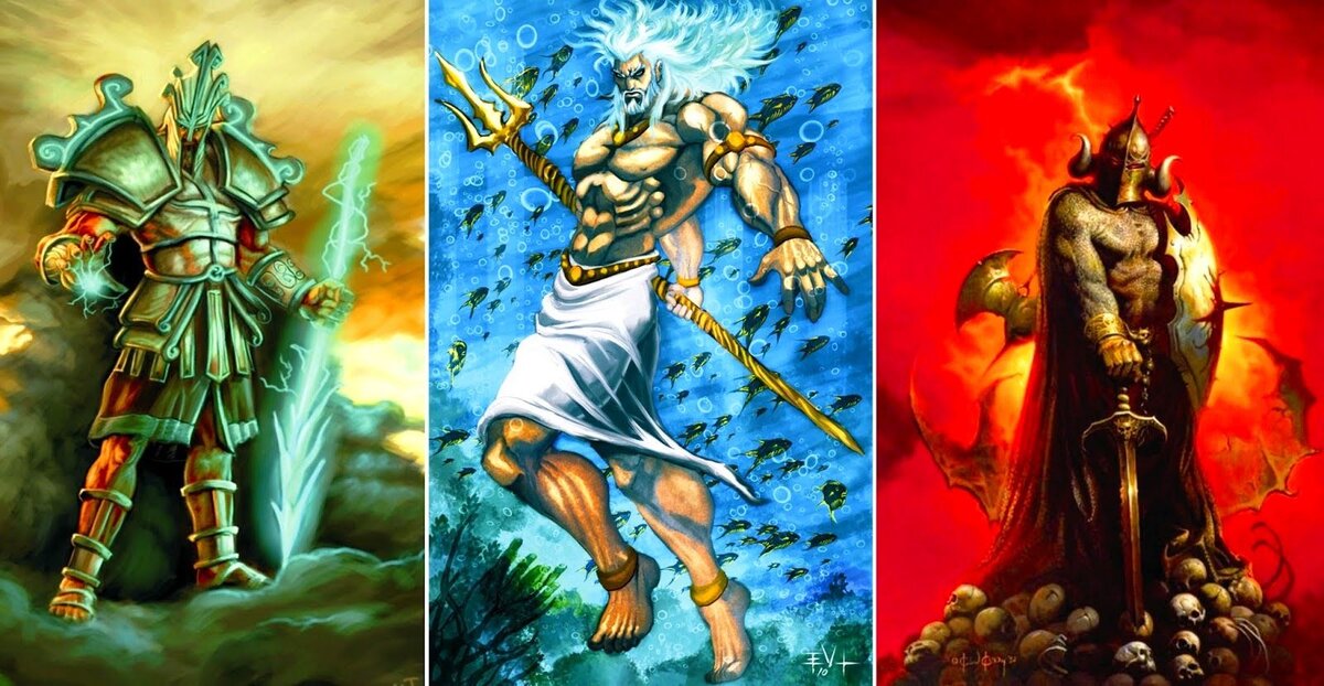 5. "Minimalist Zeus, Hades, and Poseidon Symbol Tattoo" - wide 2