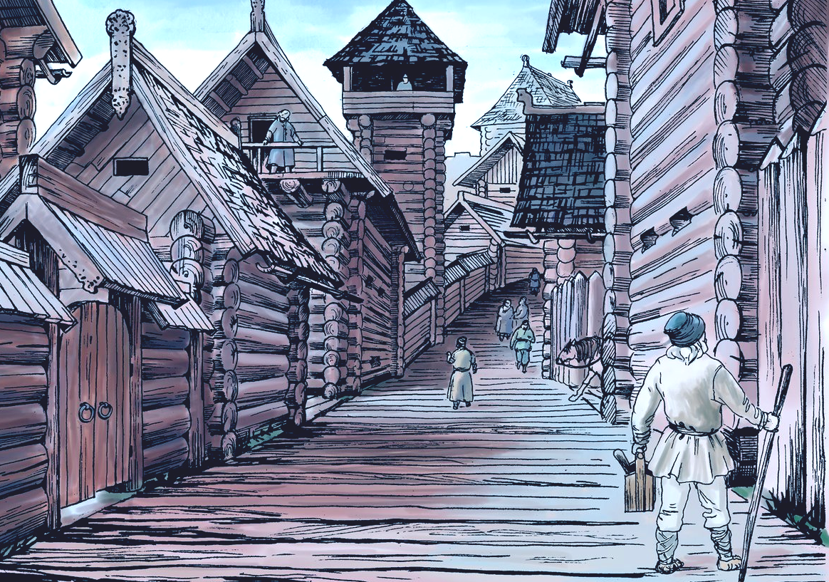 двор удельного князя васнецов. старый русский 9. максимов василий максимович (1844-1911). старый русский 9. степан гилев "города крепости древней руси".