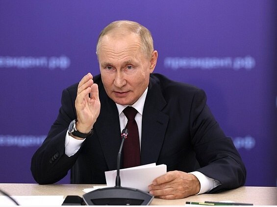 В.В. Путин на заседании набсовета общероссийского движения детей и молодёжи. Источник - пресслужба Кремля.