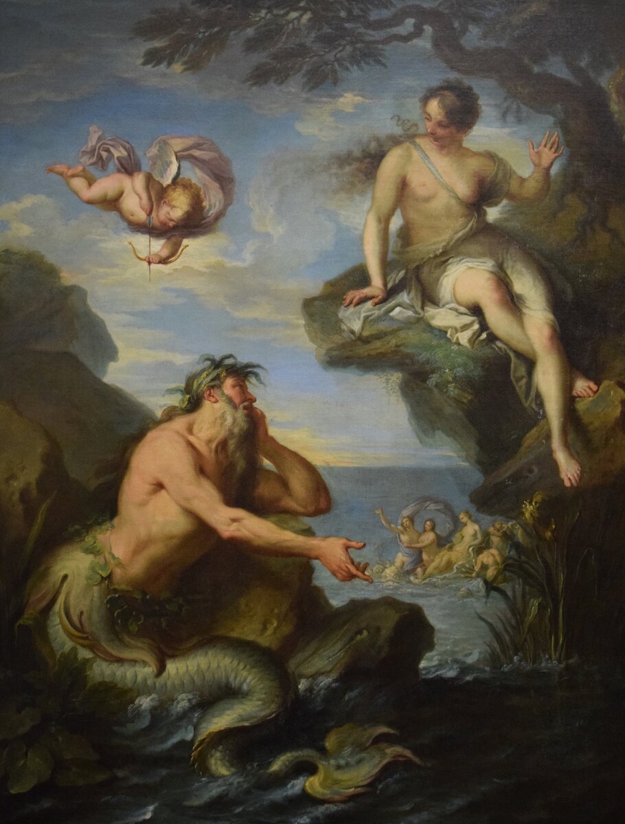 Главк и Сцилла — Jacques Dumont le Romain (1701–1781) 