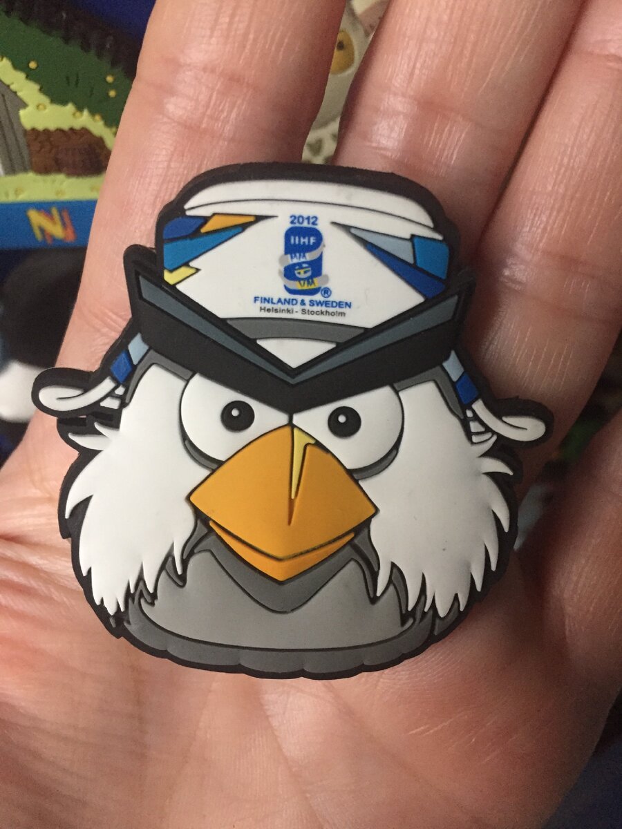 Злая хоккейная птичка. Фото сделано автором.