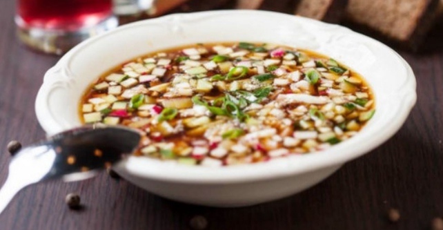 Окрошка с квасом