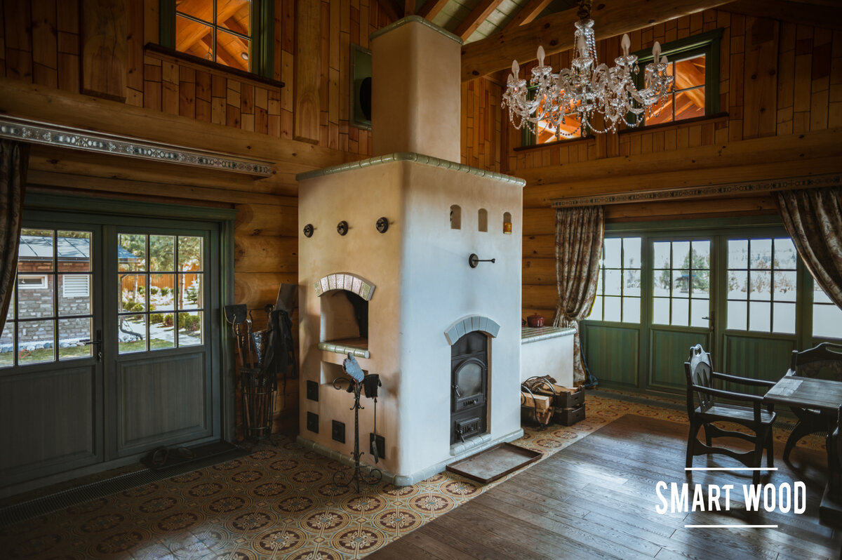 Интерьер деревянного дома