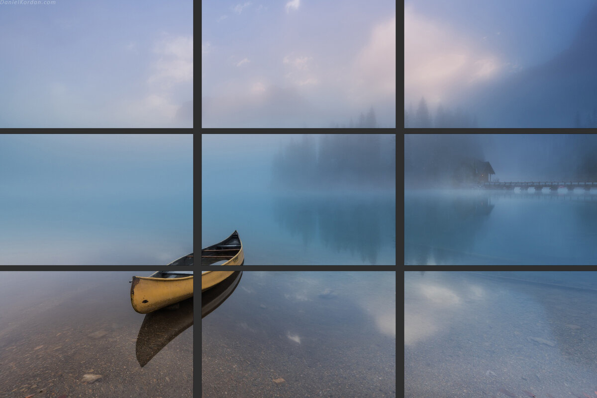 Автор оригинального изображения: Даниил Коржононов | Расположение главных объектов съемки в "зрительных центрах".