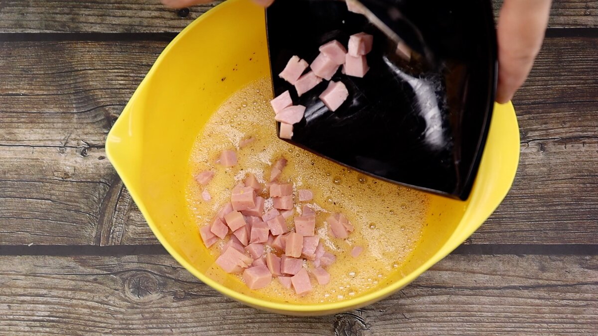 Фриттата с ветчиной. Вкусный испанский завтрак.