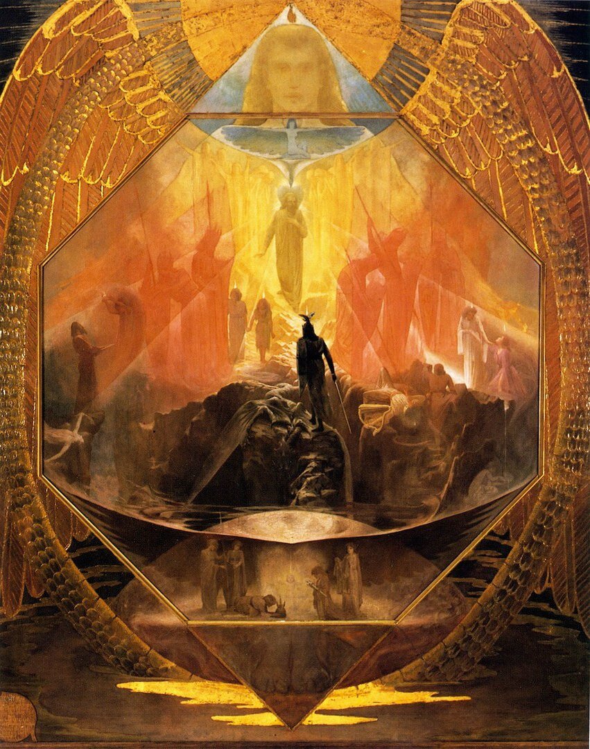 Картина Reginald Machell -  The Path ( Путь ).  Источник  -https://americangallery.wordpress.com/category/machell-reginald-w/