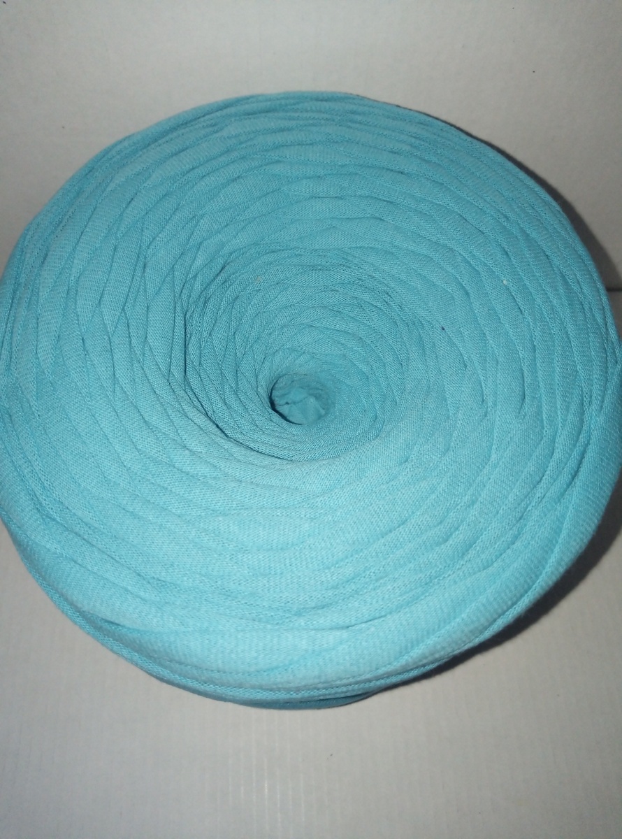 Пряжа трикотажная. Фото автора.