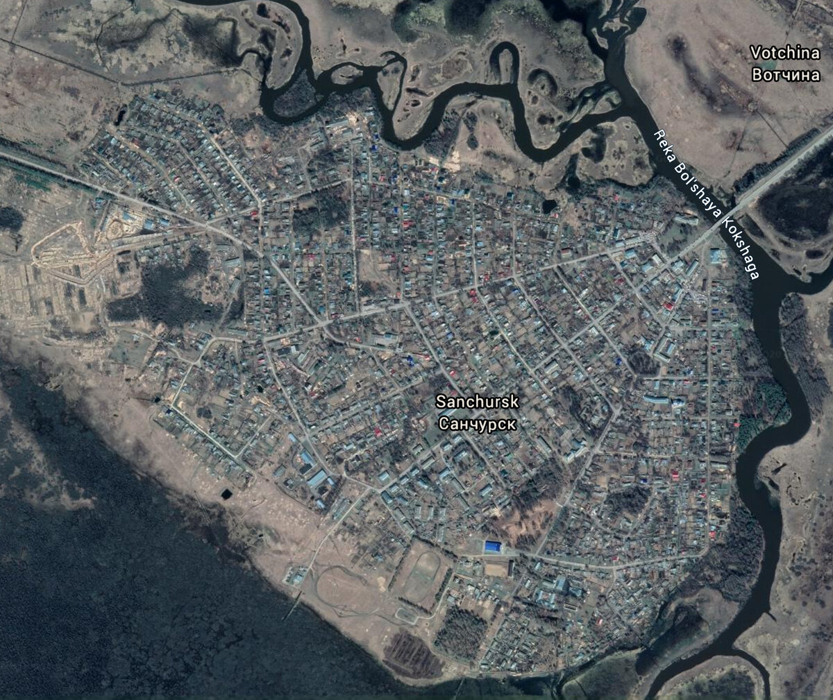 Лучевая планировка улиц.