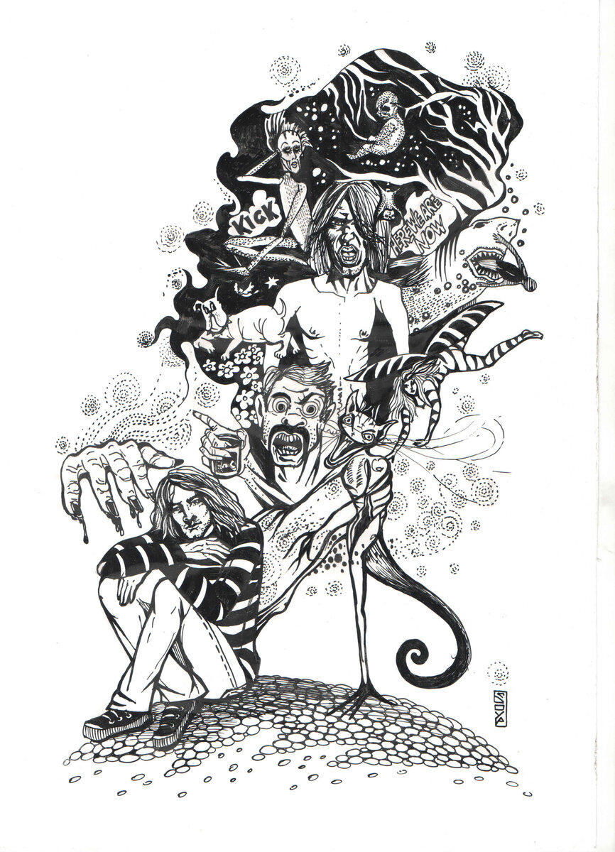 Рисунок челябинской художницы Светланы Боур, сделанный под впечатлением песни Лапина "No Nirvana"