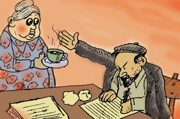 карикатура на Ленина