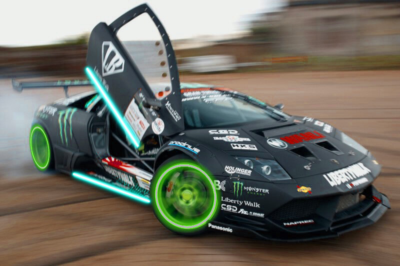 Liberty Walk Lamborghini Murcielago Monster Energy Daigo Saito