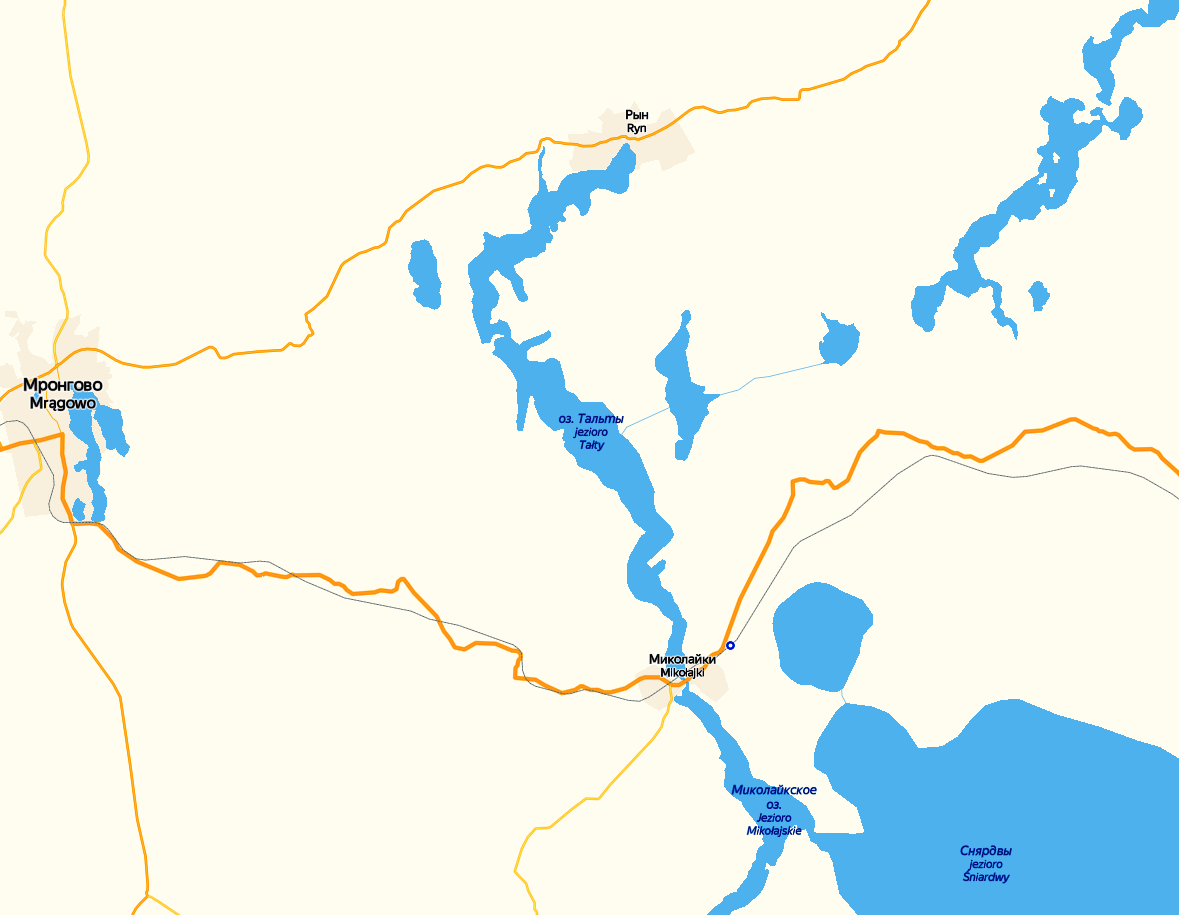На карте - в центре