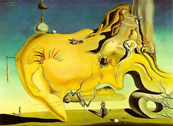 "El gran masturbador", 1929
Творение, как многие считают, "великого Дали"