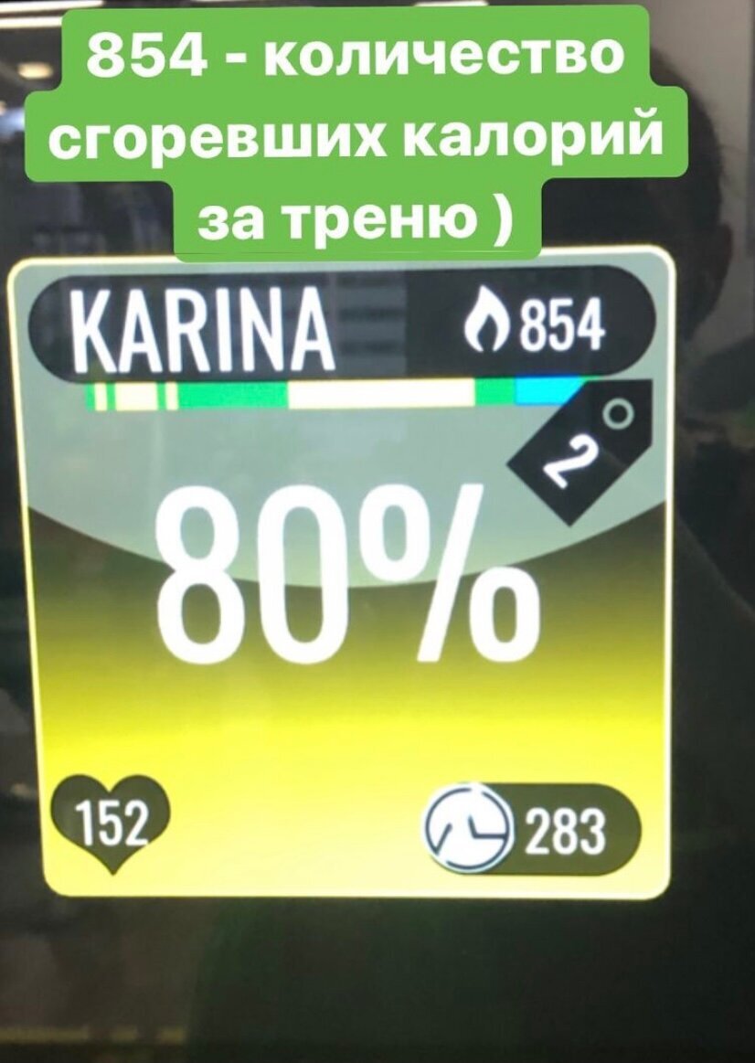 Количество ккал, которые я сожгу на тренировке. Обратите внимание на пульс!