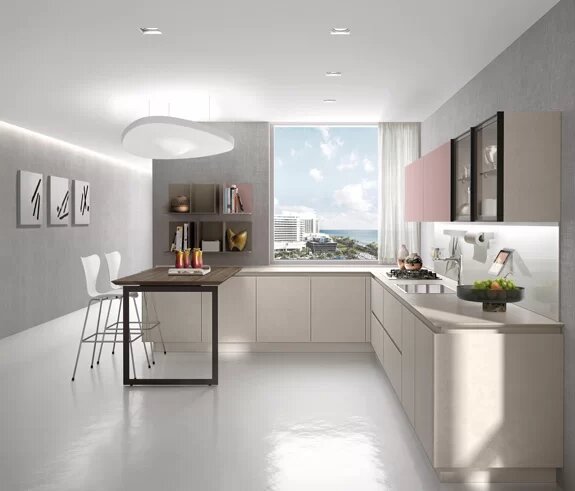 Кухонный гарнитур Lain Imprimé. Производитель R&S Euromobil. Италия. 2015.