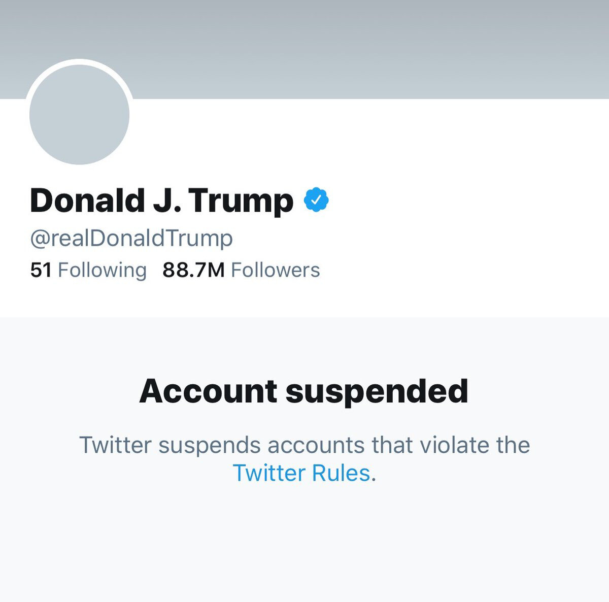 Главная политическая трибуна Трампа Twitter подвергла его цифровой анафеме