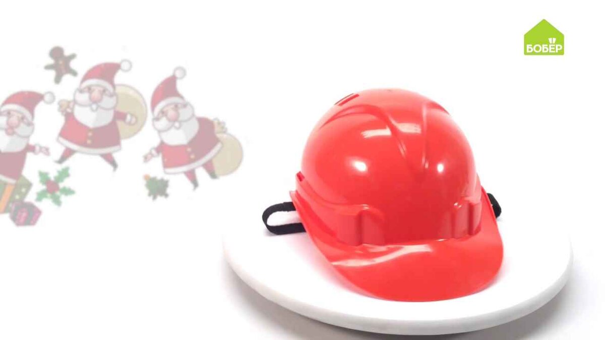 Строительная каска имеет пластиковый корпус, внутреннюю  обивку, козырёк, подбородочный ремень, вентиляционные отверстия,  затылочную ленту и подшлемник с амортизацией. Перед началом работ следует ознакомиться с инструкцией.