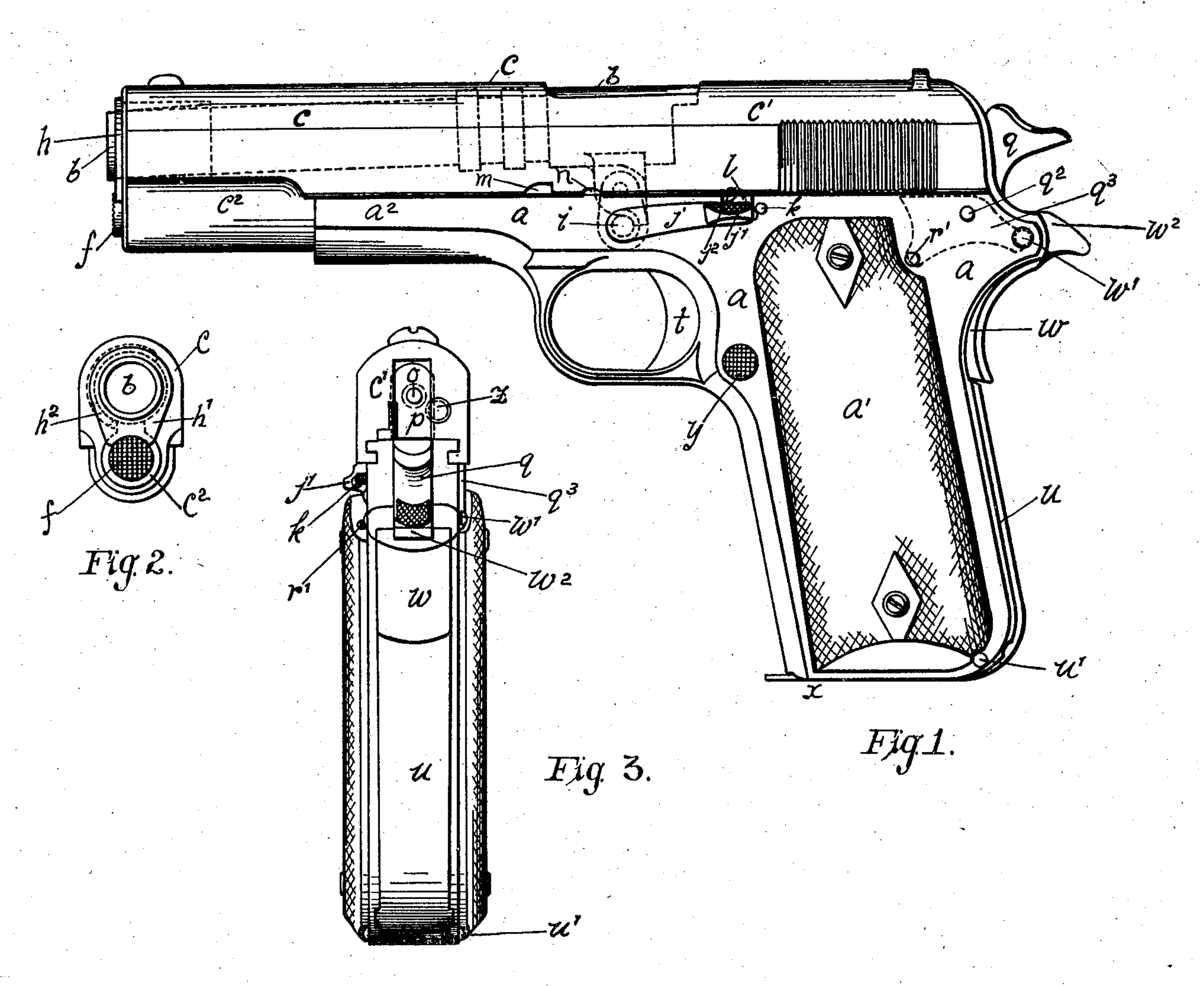 Чертеж кольт м1911