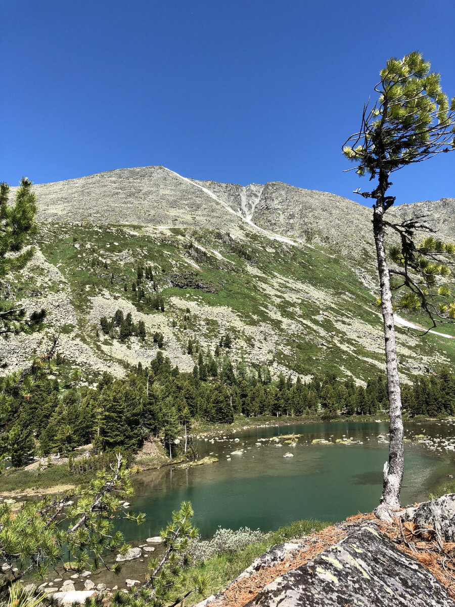 Вид на небольшую протоку с камня, на котором я отдыхала днем.