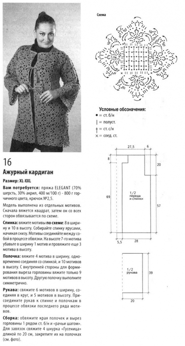 Кардиганы крючком для полных женщин модели схемы бесплатно