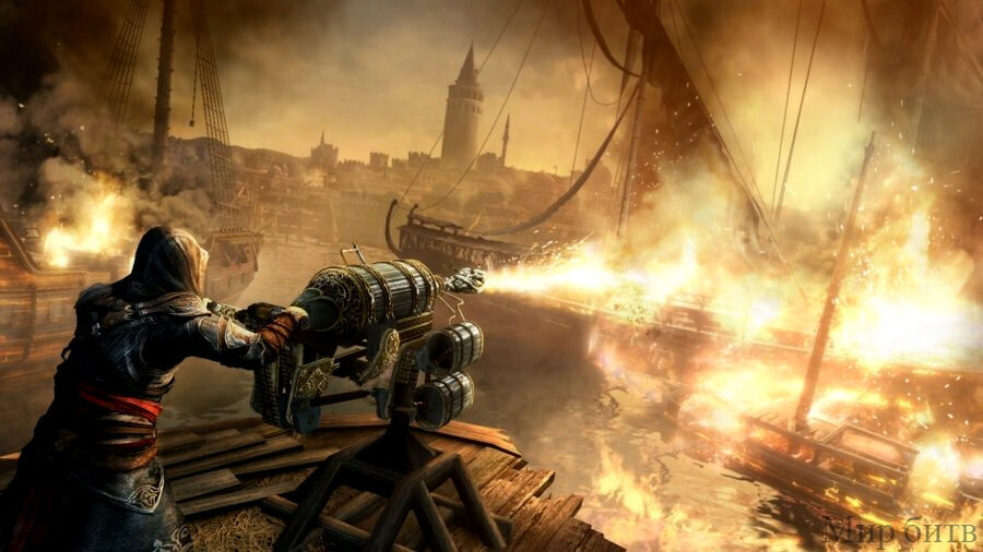 Миссия с "греческим огнем" в игре "Assassin's Creed: Revelations"