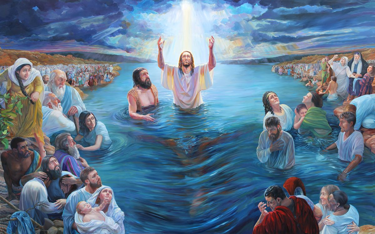 Крещение Иисуса Христа в реке Иордан. Крещение Господне в Иордане. Крещение Иисуса Христа в Иордане картина. Найдите в интернете материалы о судьбе крещенных