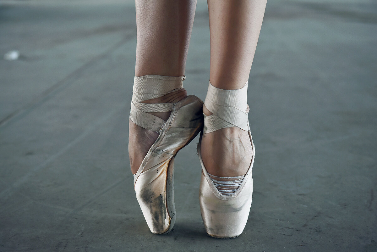 Человек на "пуантах"