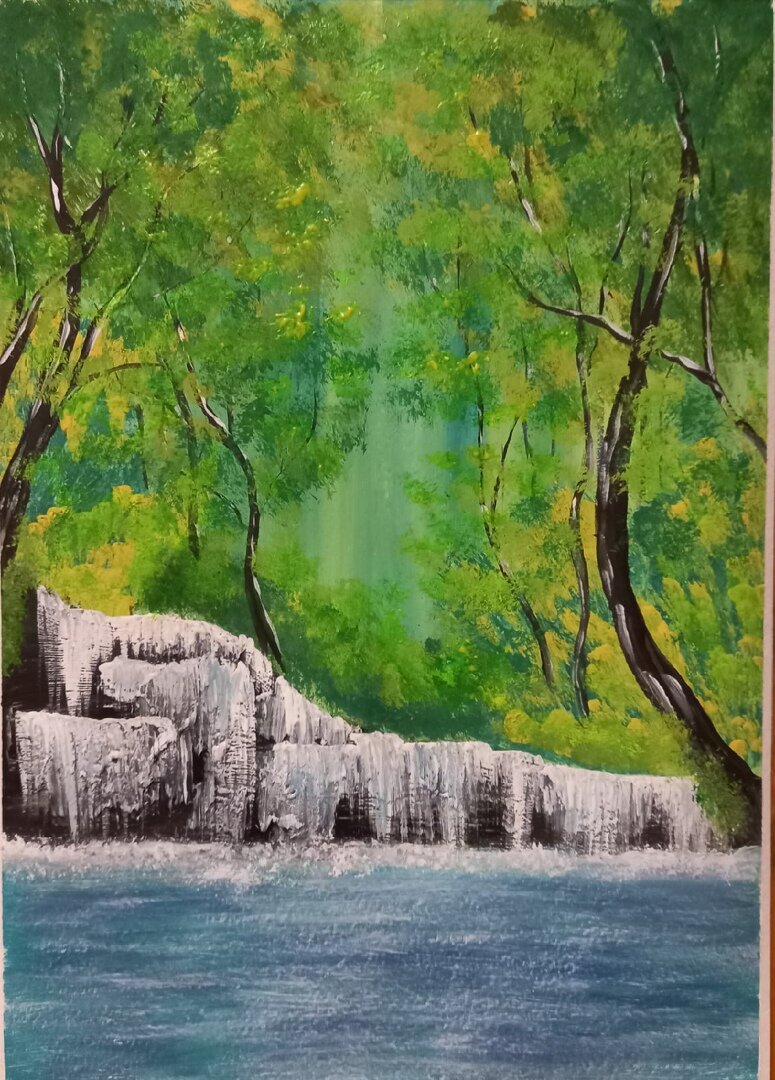 Один из рисунков начинающего художника.