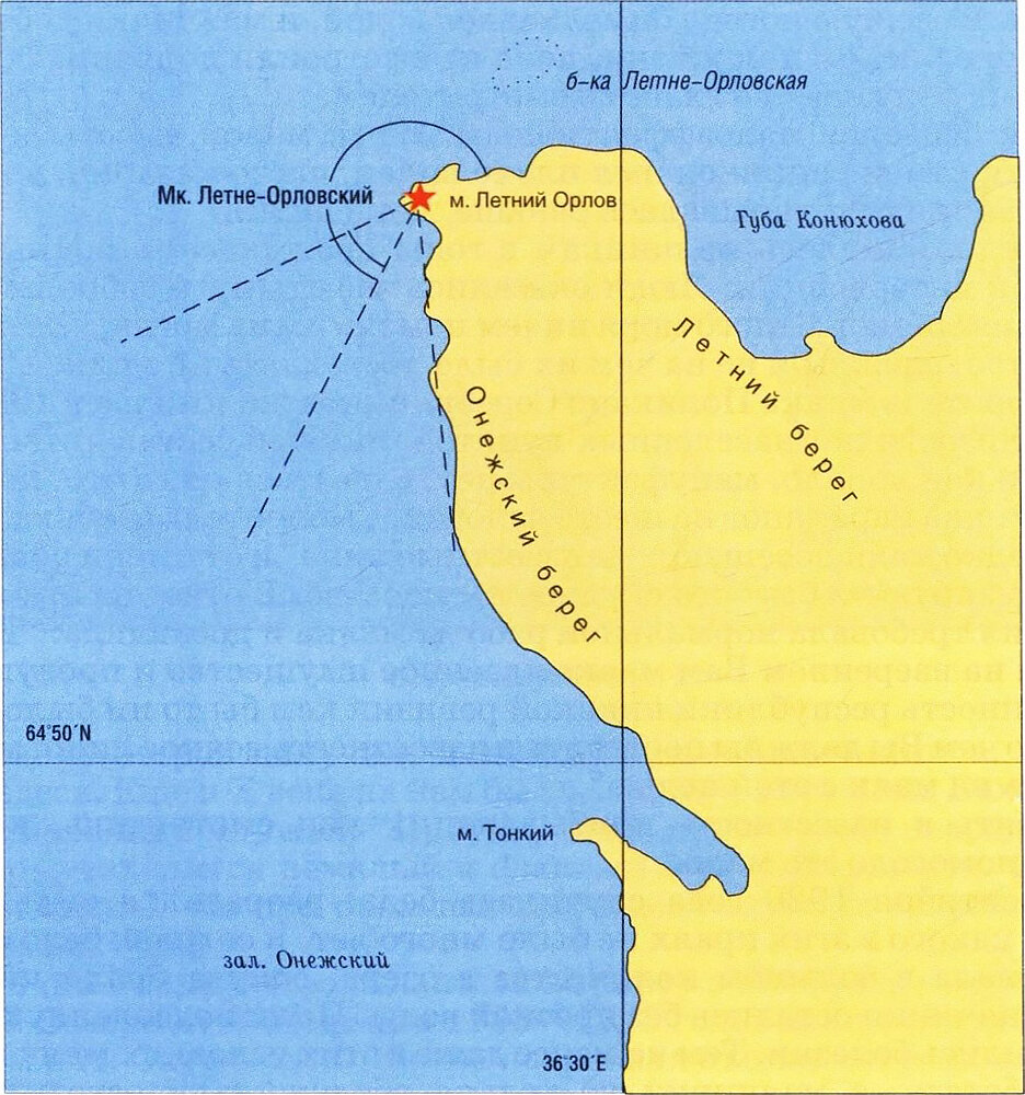 Карта расположения маяка