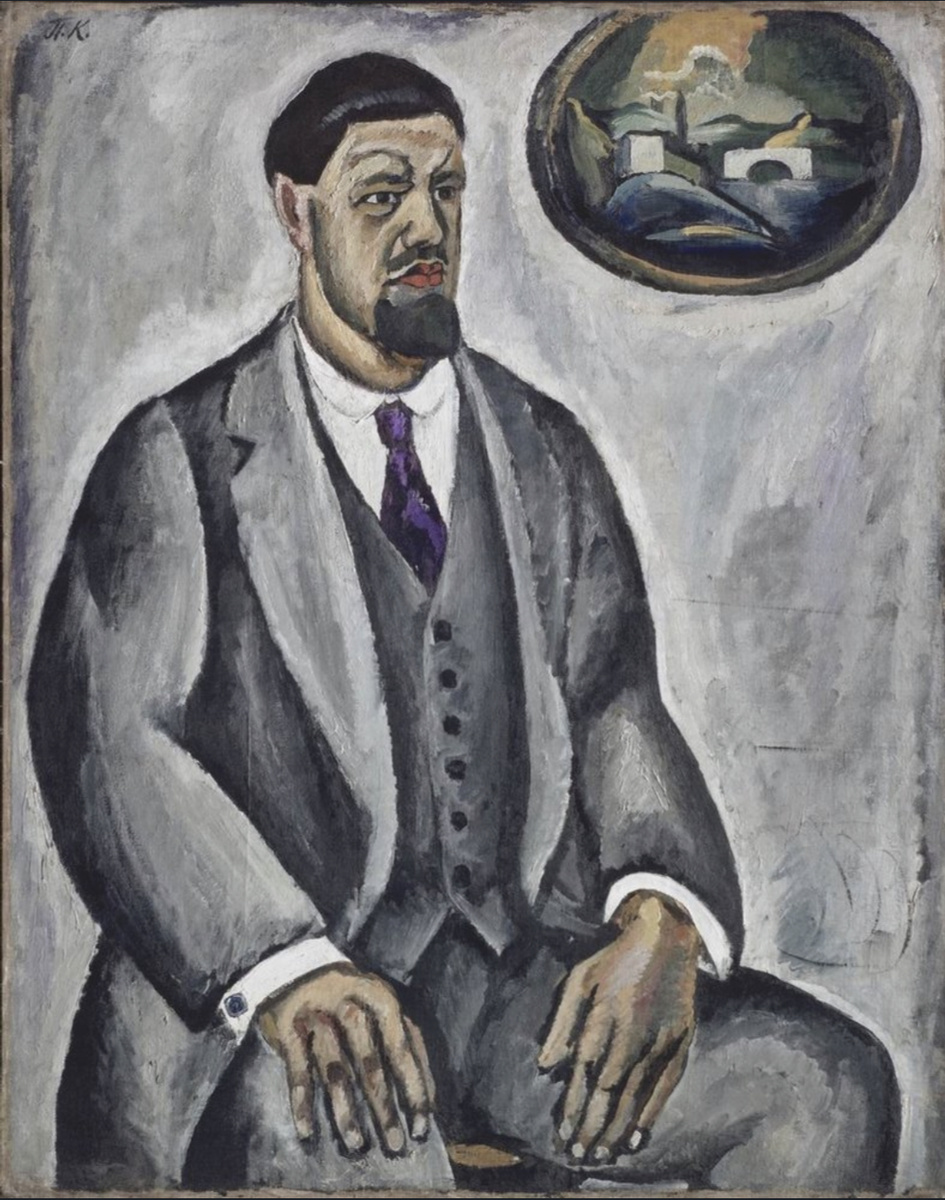    «Автопортрет в сером» художника Петра Кончаловского, 1911 год