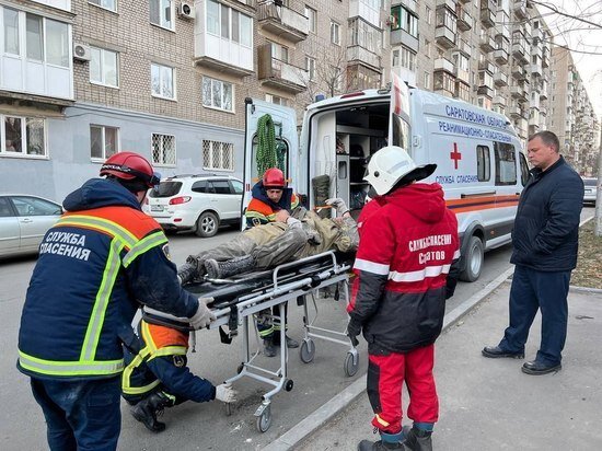     В Саратове рухнул аварийный дом. Фото: Юрий Юрин