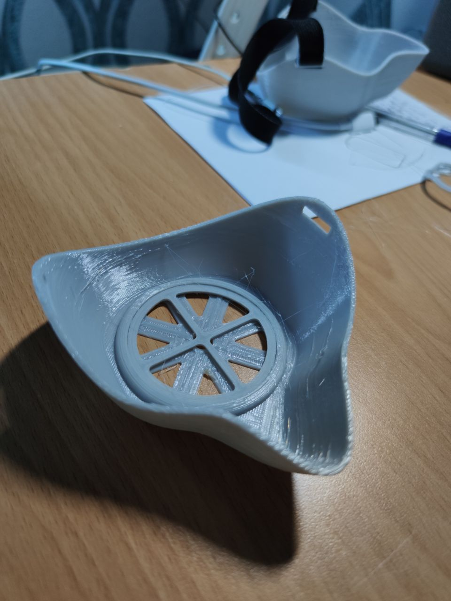 Распечатанная маска