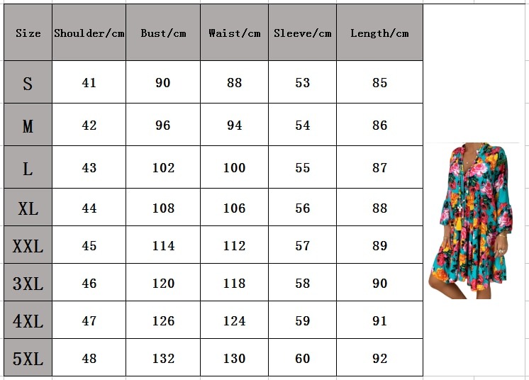 Таблица размеров