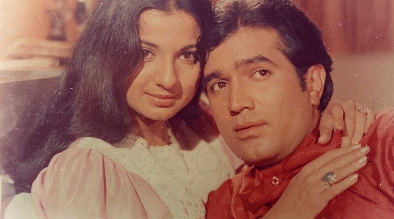 Тануджа и Раджеш Кханна - исполнители главных ролей в фильме «Слоны — мои друзья»