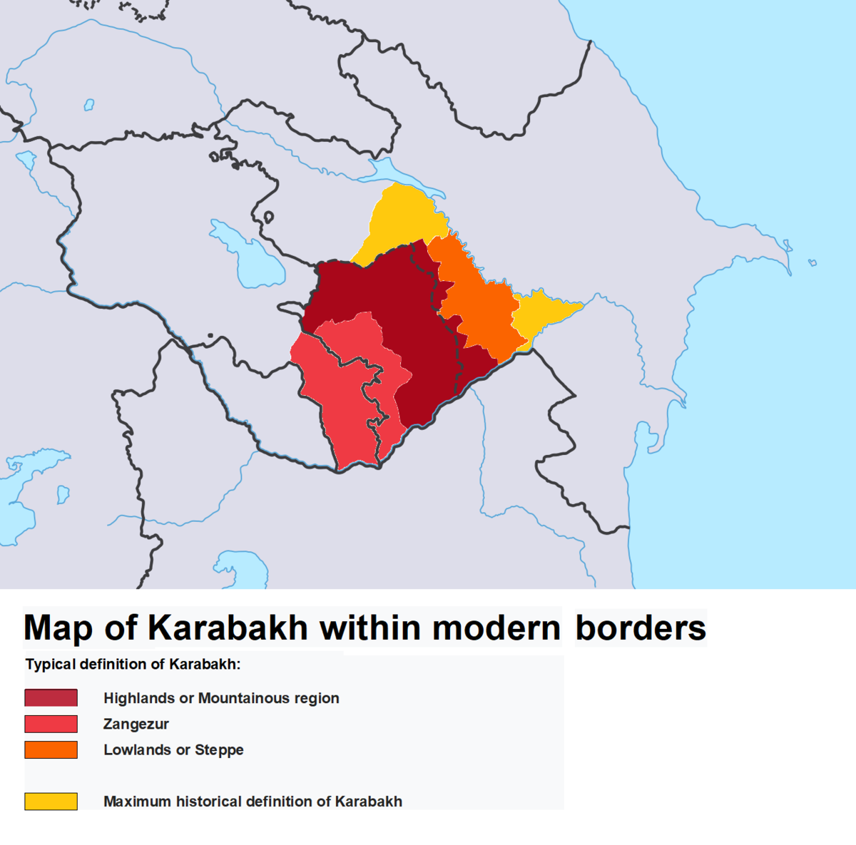 Нагорно карабахская автономная область карта