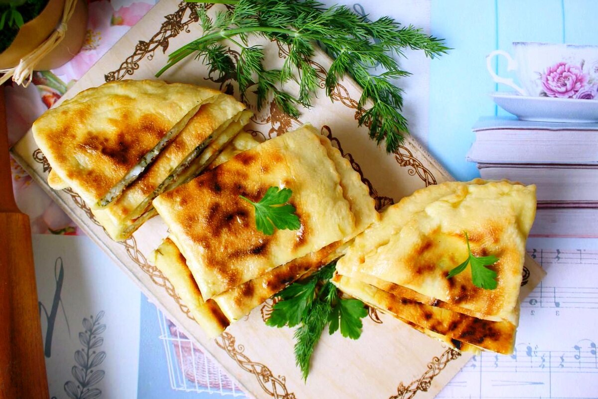 Чепалгаш с творогом и зеленью