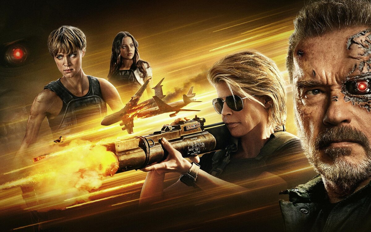 Фанатский постер Фильма. Оригинал - https://www.allmacwallpaper.com/mac-wallpaper/terminator-dark-fate-10k/21071