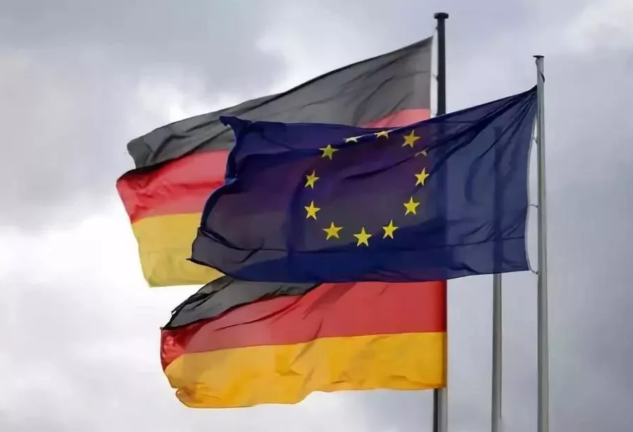Германия международное право. Европейский Союз Германия. Германия ЕС флаг. Флаг Германии и Евросоюза. Германия и ЕС.