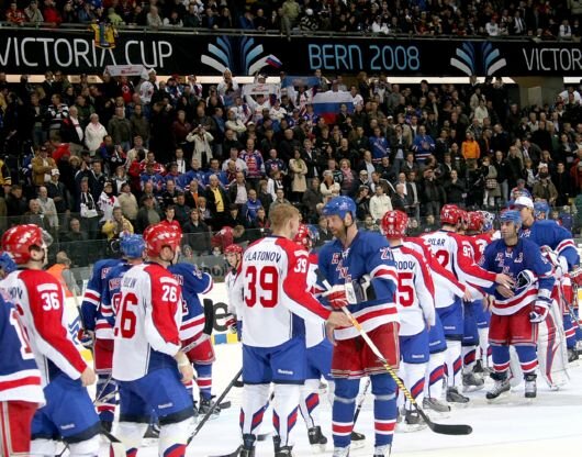 "Металлург" Магнитогорск - "Нью Йорк Рейнджерс", Берн, 2008. Фото: sports.ru