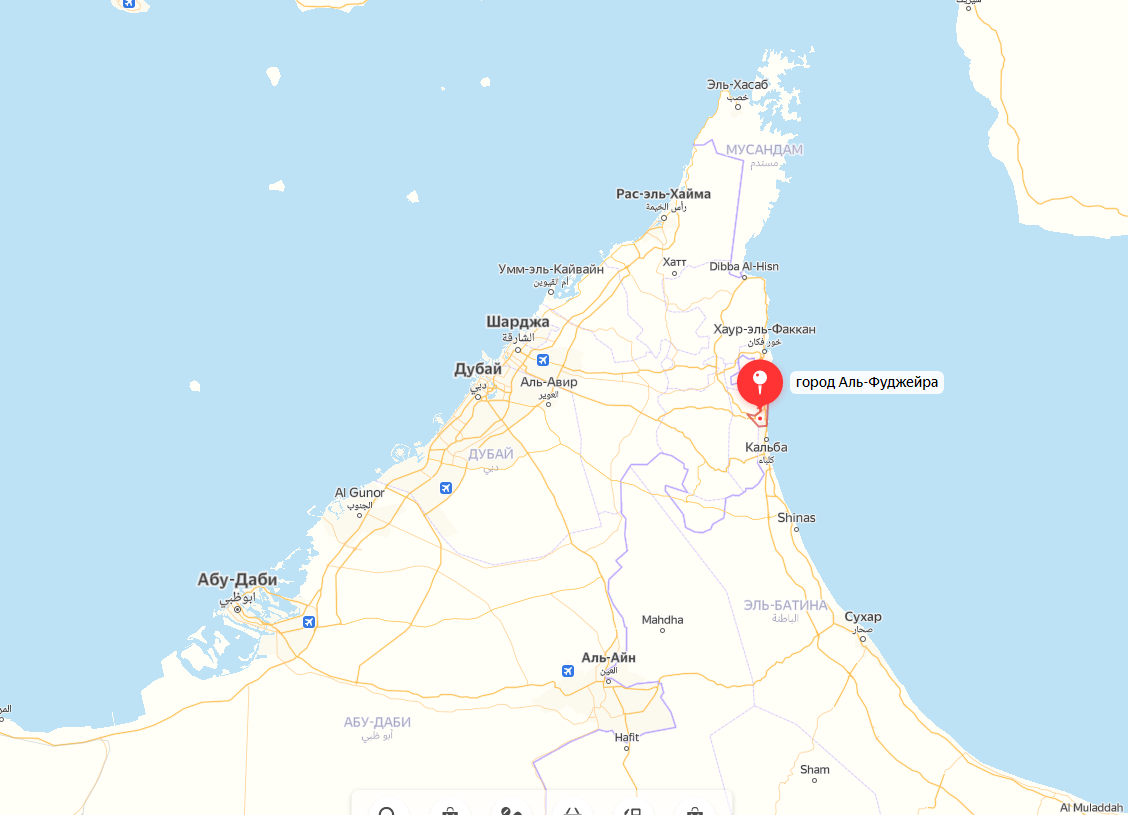 Дубай омывает океан. Карта Фуджейры ОАЭ. Фуджейра на карте ОАЭ на русском языке. Рас Аль Хайма на карте ОАЭ. Эмират Фуджейра на карте ОАЭ.