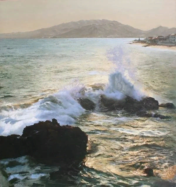 Золотая бухта Янкоу. холст, масло 145X134см. 2009 г 
