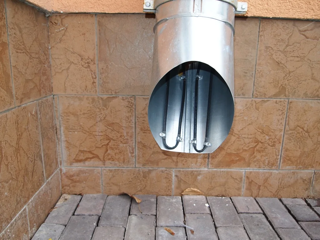 Пример водостока с обогревом