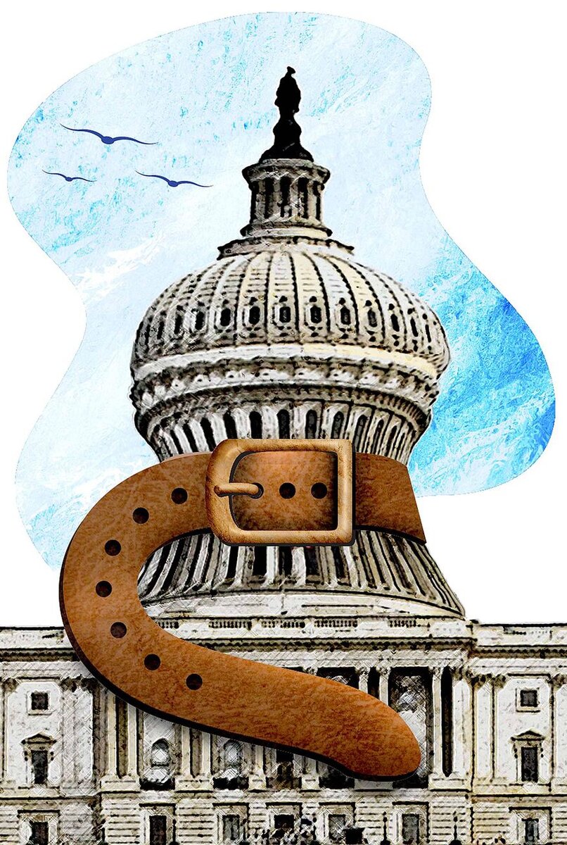 Маленький гос аппарат.
Иллюстрация от:Government Diet Illustration by Greg Groesch/The Washington Times