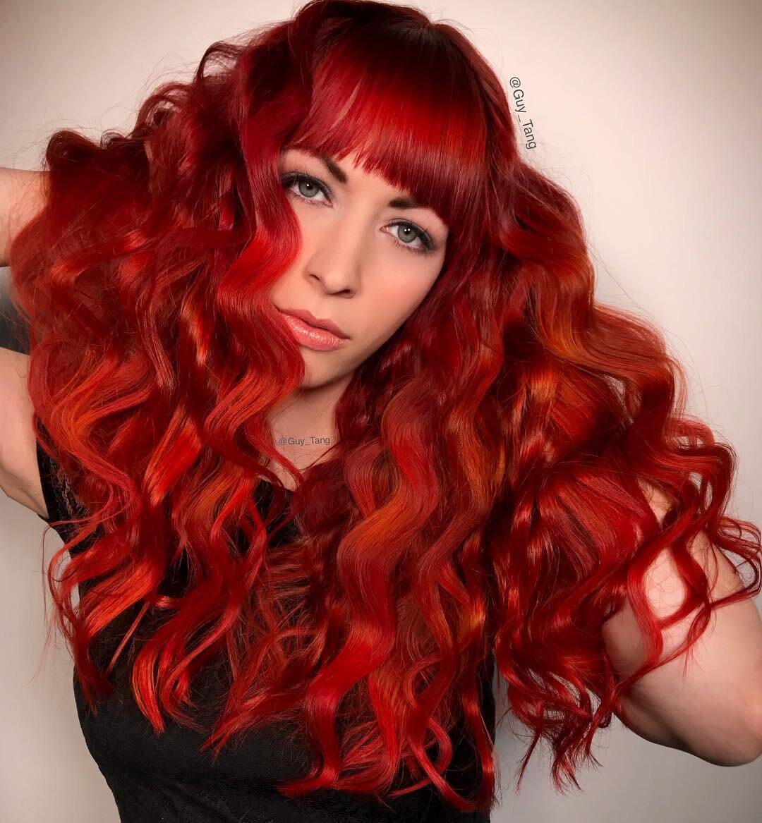 Как сделать рыжие волосы с красным оттенком