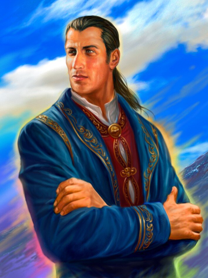 Креол Урский, в современном представлении иллюстраторов, когда восстановится после многотысячелетнего сна. 