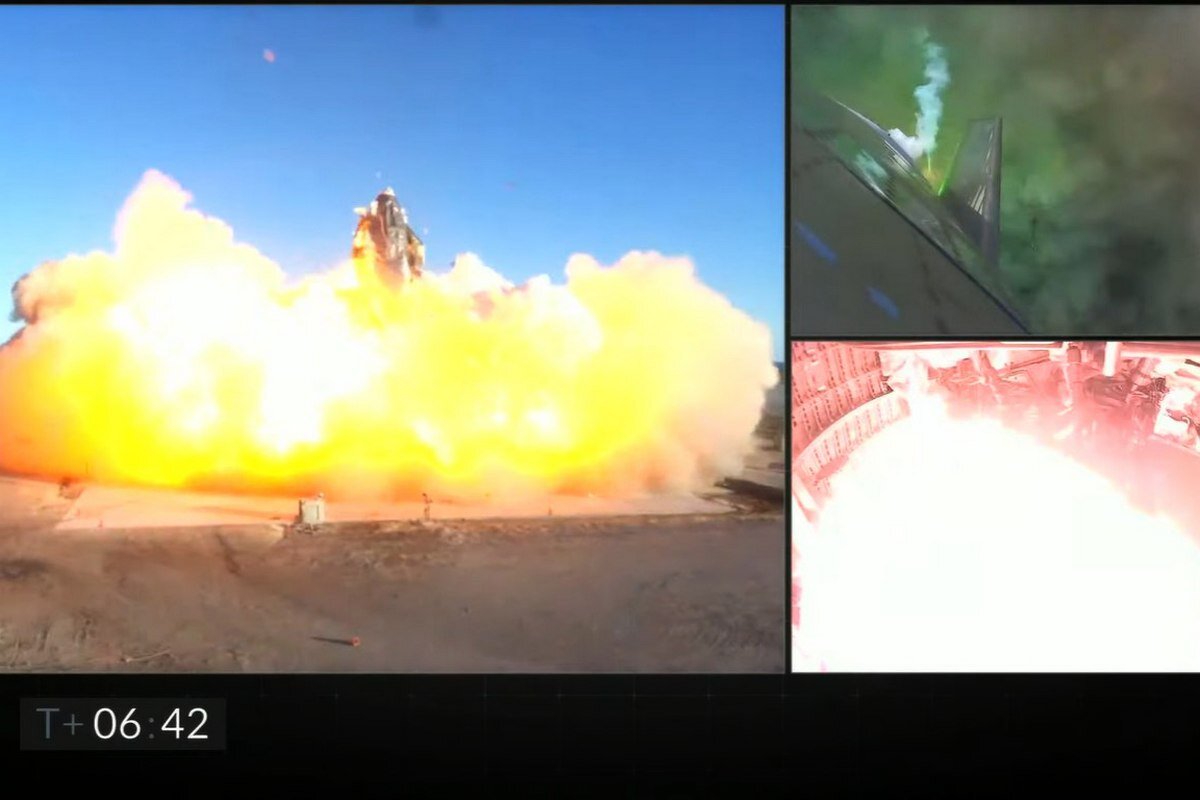 Скриншот из видео SpaceX 